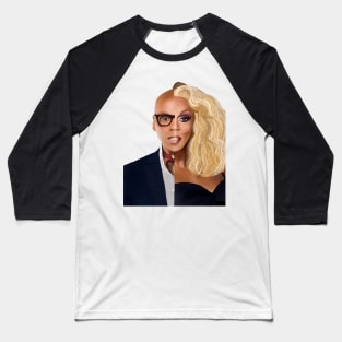 Rupaul Illustration Baseball T-Shirt